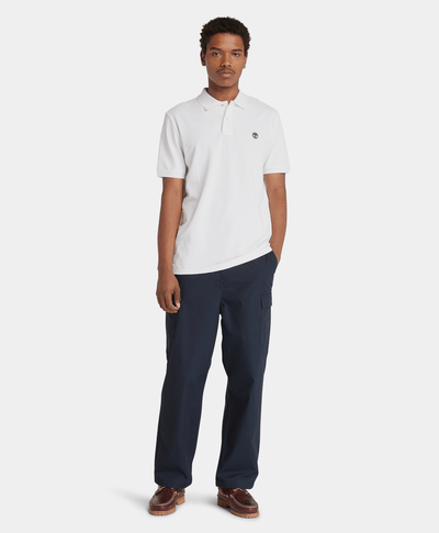 Polo Millers River Piqué para Hombre, Blanco