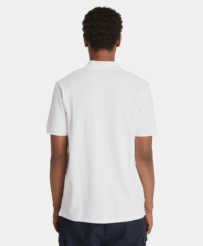 Polo Millers River Piqué para Hombre, Blanco