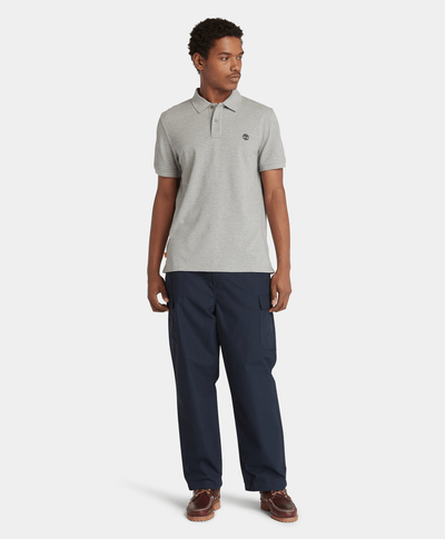 Polo Millers River Piqué para Hombre, Gris