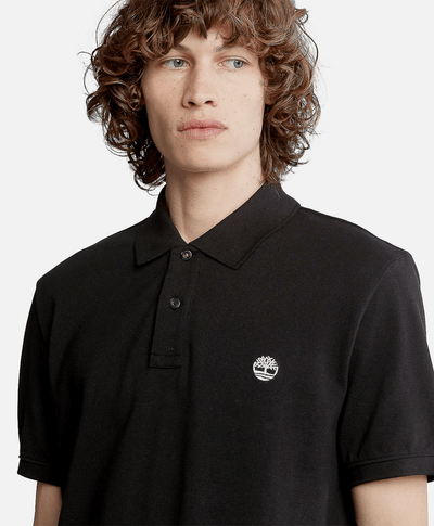 Polo Millers River Piqué para Hombre, Negro