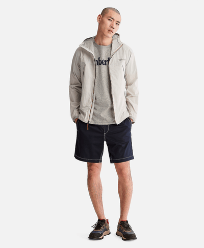 Playera de algodón orgánico para Hombre con logotipo lineal, Gris