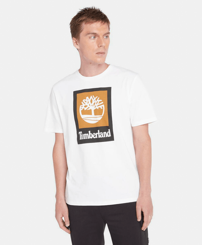 Playera Colored de manga corta unisex, Blanco