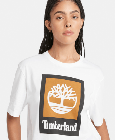 Playera Colored de manga corta unisex, Blanco