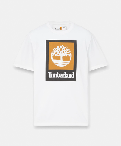 Playera Colored de manga corta unisex, Blanco