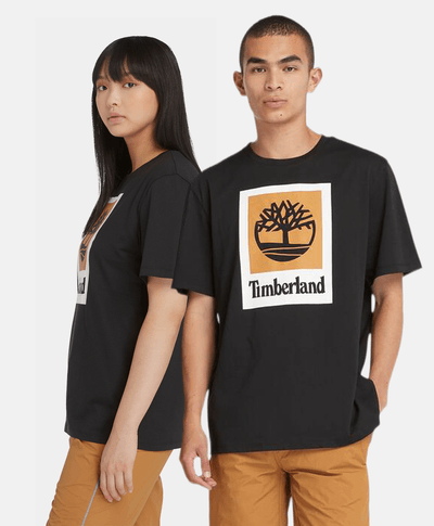 Playera Colored de manga corta unisex, Negro
