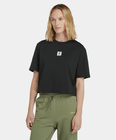Playera Para Mujer De Manga Corta, Negro