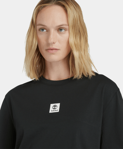 Playera Para Mujer De Manga Corta, Negro