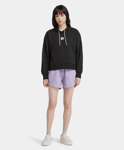 Sudadera Para Mujer Con Gorra Stack Logo Loop Back Hoodie, Negro