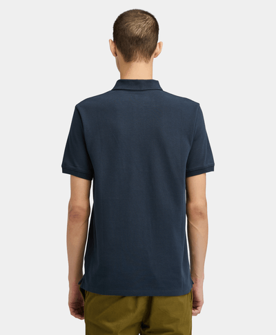Camisa Polo para hombre Oyster River con logo, Azul
