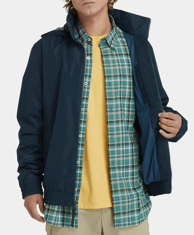 Chamarra Bomber impermpeable para Hombre, Azul