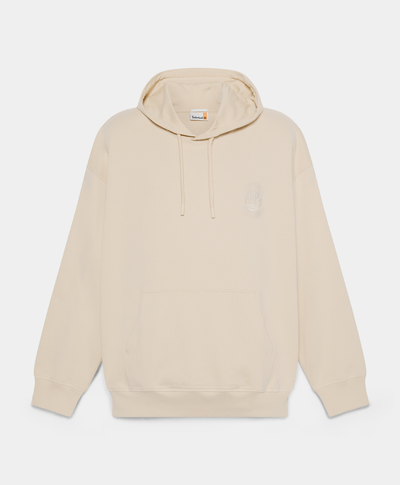 Hoodie Relaxed Fit Tree Logo Para Hombre, Beige