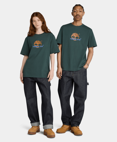 Playera Authentic Fit Grafico Field Boot Para Hombre, Verde