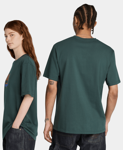 Playera Authentic Fit Grafico Field Boot Para Hombre, Verde