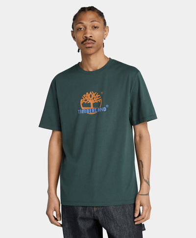 Playera Authentic Fit Grafico Field Boot Para Hombre, Verde