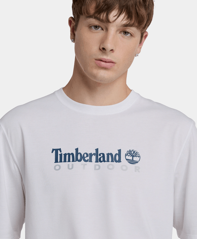 Playera Regular Fit Con Proteccion UV Para Hombre, Blanco