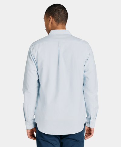 Camisa Oxford Regular Fit Para Hombre, Azul