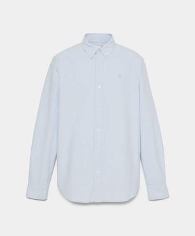 Camisa Oxford Regular Fit Para Hombre, Azul