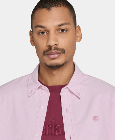 Camisa Oxford Regular Fit Para Hombre, Rosa