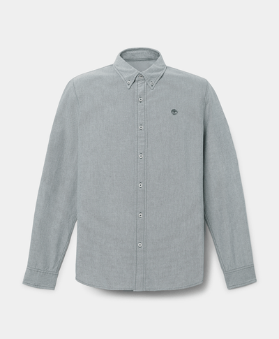 Camisa Oxford Slim Fit Para Hombre, Verde