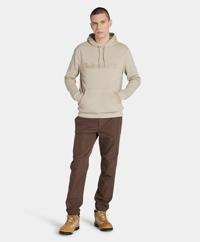 Jogger Repelente Al Agua Regular Tapered Fit Para Hombre, Café