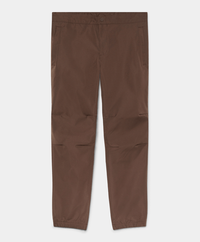 Jogger Repelente Al Agua Regular Tapered Fit Para Hombre, Café