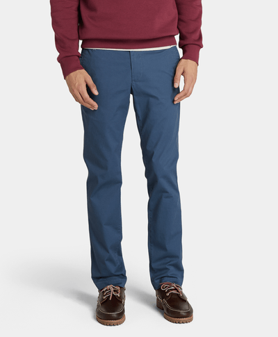 Pantalón Chino De Twill Slim Fit Para Hombre, Azul