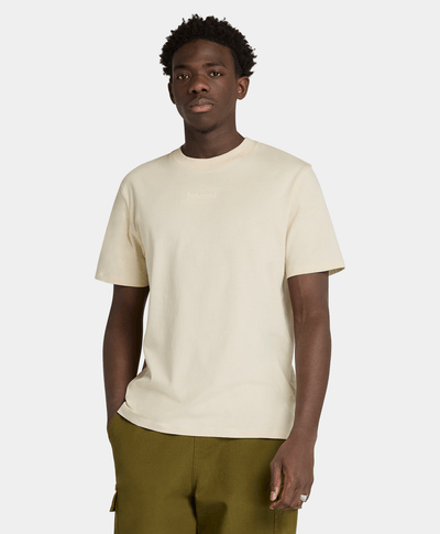 Playera Authentic Fit Con Logo Para Hombre, Beige