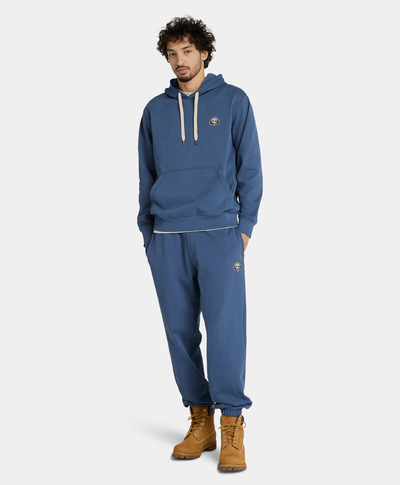 Sudadera Authentic Fit Con Parche Bordado Para Hombre, Azul