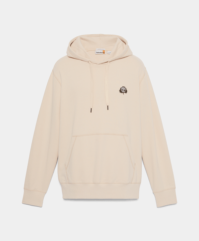 Sudadera Authentic Fit Con Parche Bordado Para Hombre, Beige
