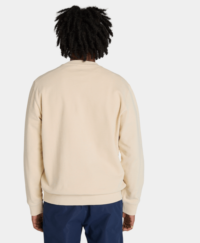 Sudadera Authentic Fit Con Parche Bordado Unisex, Beige