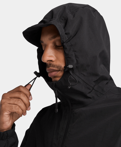 Chamarra Parka Impermeable Waterproof Para Hombre, Negro