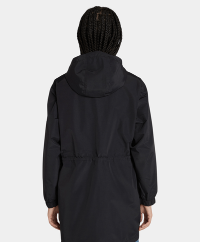 Chamarra Parka Relaxed Fit Impermeable Waterproof Para Mujer, Negro
