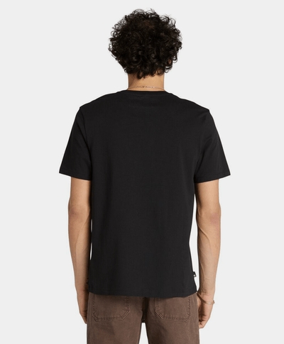 Playera Regular Fit Grafico Frontal Para Hombre, Negro