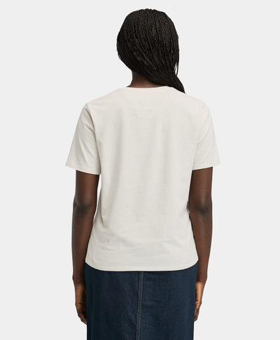 Playera Regular Fit Para Mujer, Beige