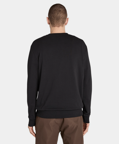 Sudadera Regular Fit Grafico Para Hombre, Negro