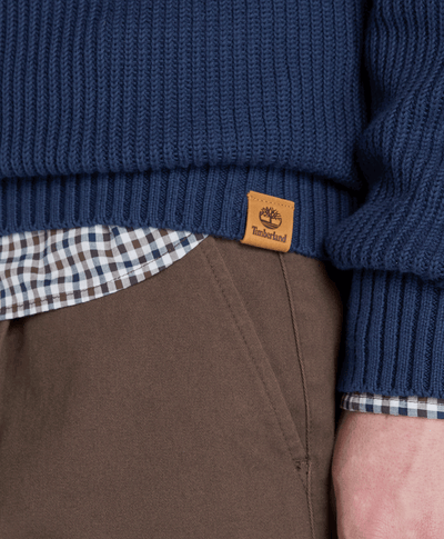 Suéter Texturizado Wr Regular Fit Con Cierre De 1/4 Para Hombre, Azul
