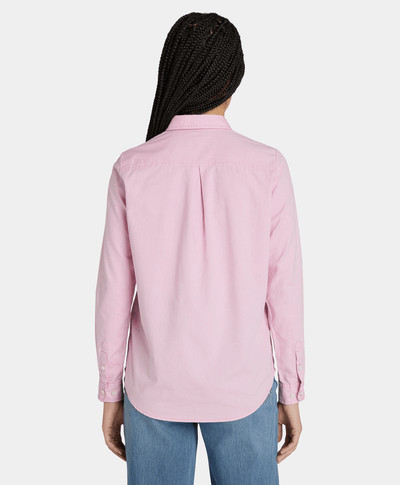 Camisa Oxford Regular Fit Para Mujer, Rosa