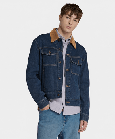 Chamarra Denim Para Hombre, Azul