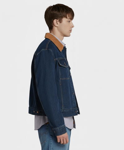 Chamarra Denim Para Hombre, Azul