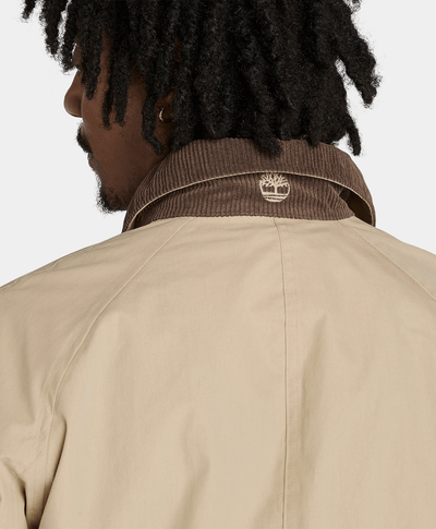 Abrigo Barn Impermeable Waterproof Para Hombre, Beige