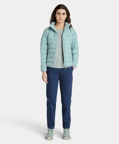 Pantalón Chino Slim Fit Para Mujer, Azul