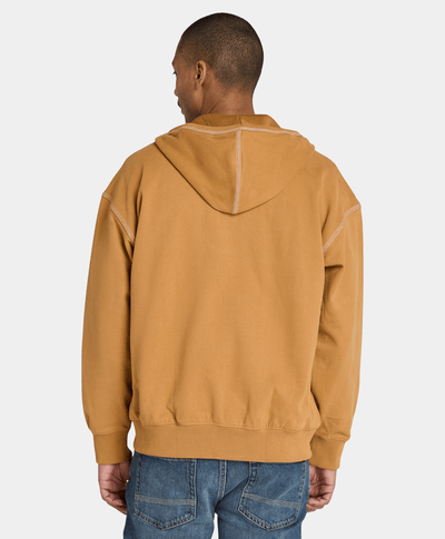 Sudadera Boxy Fit Con Cierre Para Hombre, Amarillo