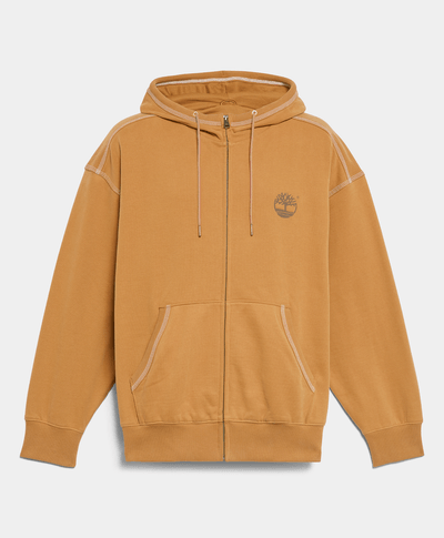 Sudadera Boxy Fit Con Cierre Para Hombre, Amarillo