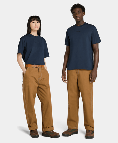 Pantalón de carpintero de lona de algodón para Hombre, Amarillo