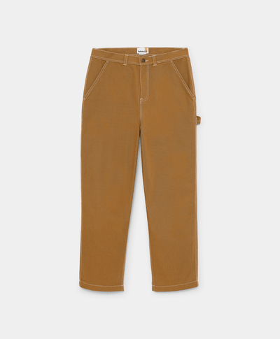 Pantalón de carpintero de lona de algodón para Hombre, Amarillo