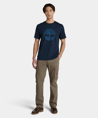 Playera Northwood de manga corta con logo para Hombre, Azul