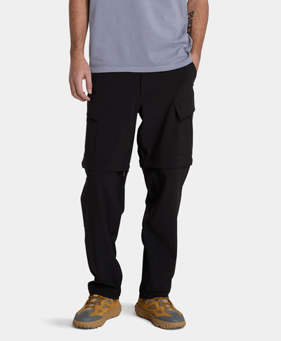 Pantalón convertible secado rápido para Hombre, Negro