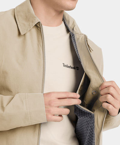 Bomber Stratham de algodón resistente al agua para Hombre, Café