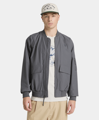 Bomber utilitaria repelente al agua para Hombre, Negro