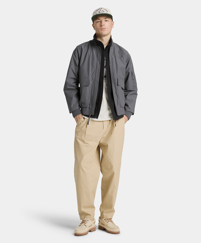 Bomber utilitaria repelente al agua para Hombre, Negro